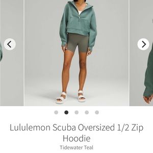 Lululemon scuba oversized half-zip hoodie